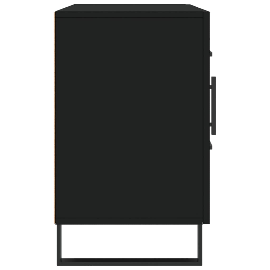 Příborník Černý 100 X 36 X 60 Cm Kompozitní Dřevo