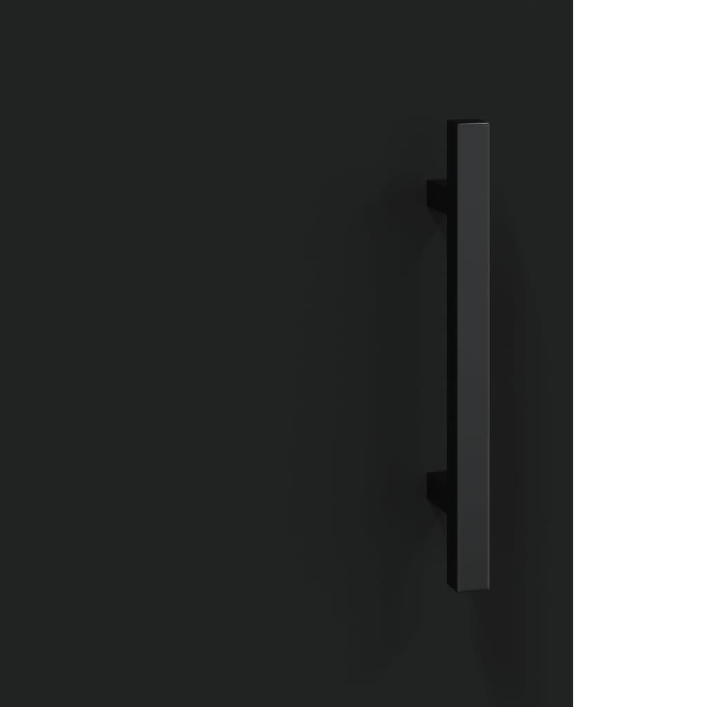 Příborník Černý 100 X 36 X 60 Cm Kompozitní Dřevo