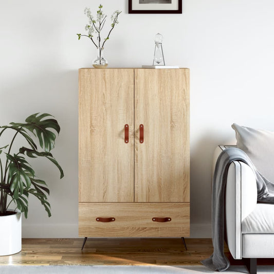 Skříň Highboard 69,5 X 31 X 115 Cm Kompozitní Dřevo
