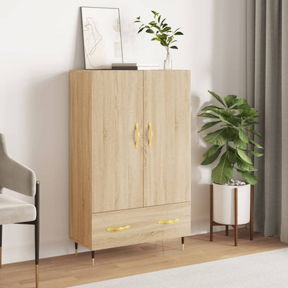 Skříň Highboard Šedá Sonoma 69,5 X 31 X 115 Cm Kompozitní Dřevo