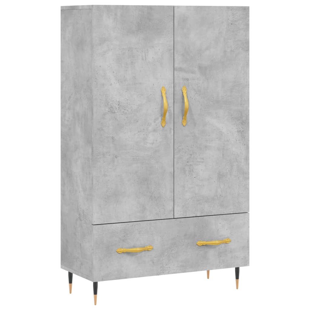 Skříň Highboard Betonově Šedá 69,5X31X115 Cm Kompozitní Dřevo