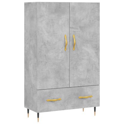 Skříň Highboard Betonově Šedá 69,5X31X115 Cm Kompozitní Dřevo