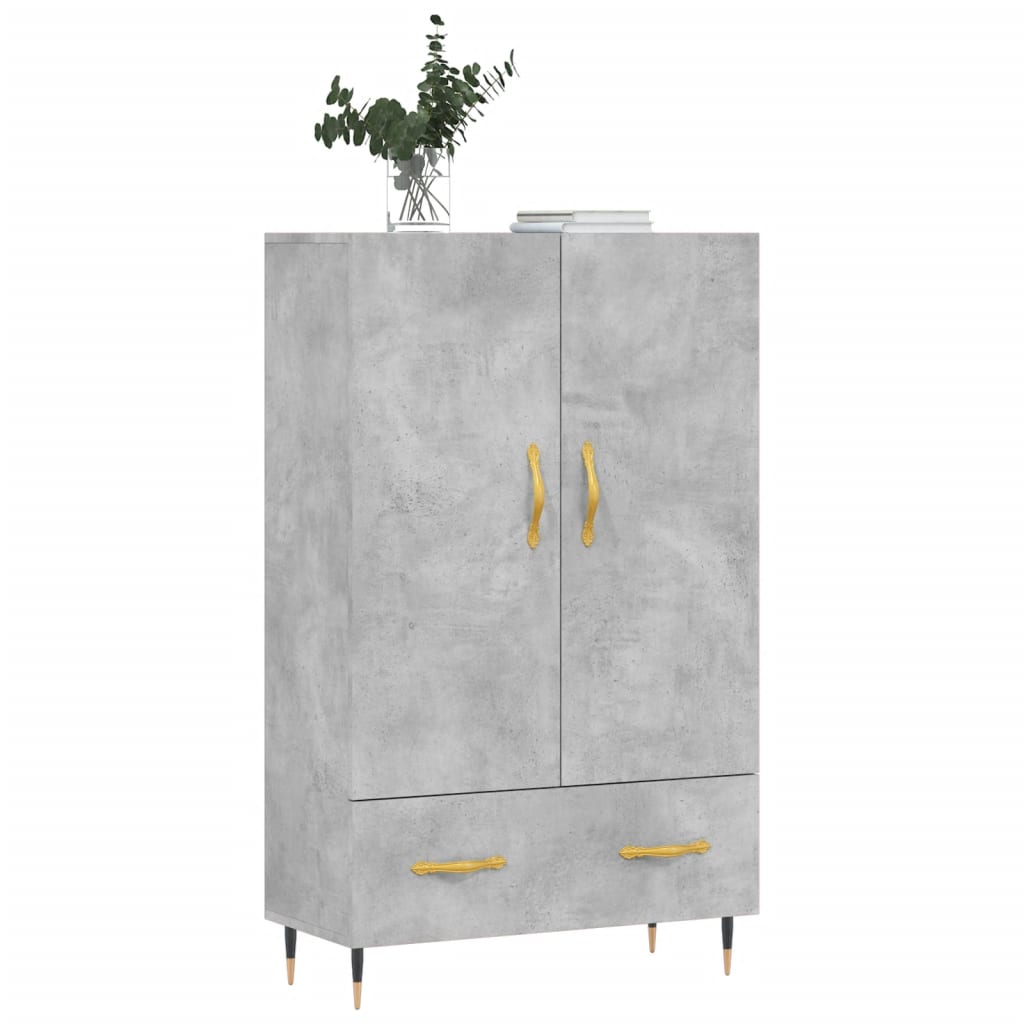 Skříň Highboard Betonově Šedá 69,5X31X115 Cm Kompozitní Dřevo