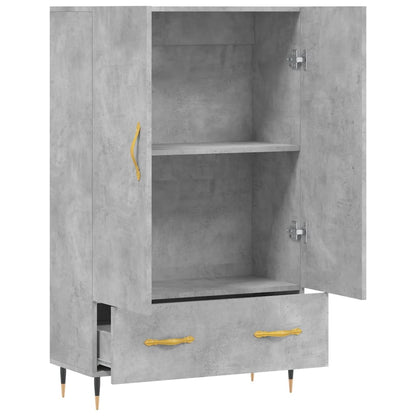 Skříň Highboard Betonově Šedá 69,5X31X115 Cm Kompozitní Dřevo
