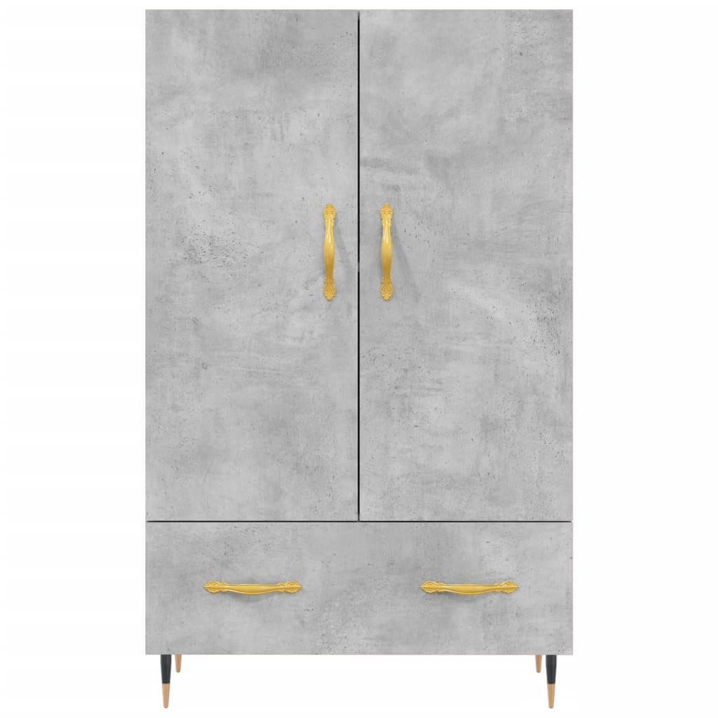 Skříň Highboard Betonově Šedá 69,5X31X115 Cm Kompozitní Dřevo