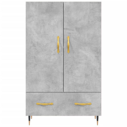 Skříň Highboard Betonově Šedá 69,5X31X115 Cm Kompozitní Dřevo