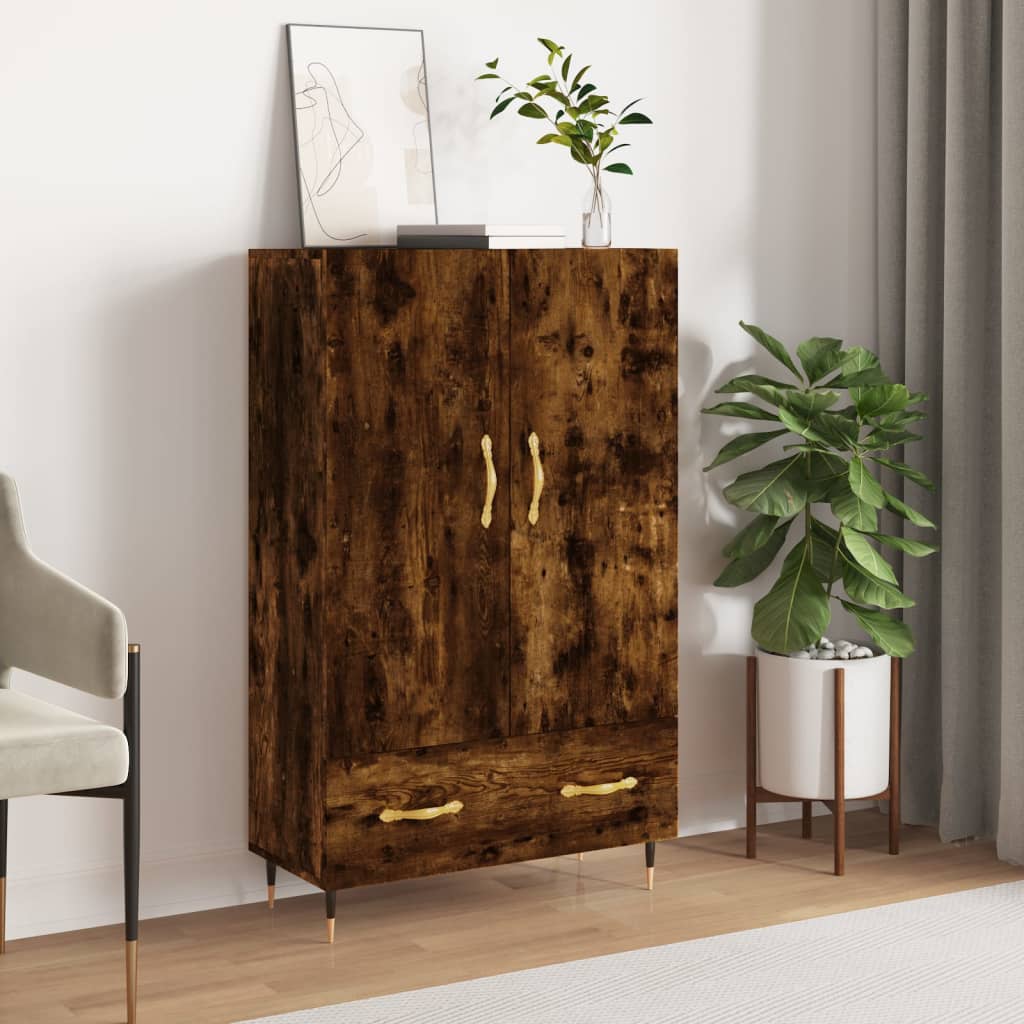 Skříň Highboard Šedá Sonoma 69,5 X 31 X 115 Cm Kompozitní Dřevo