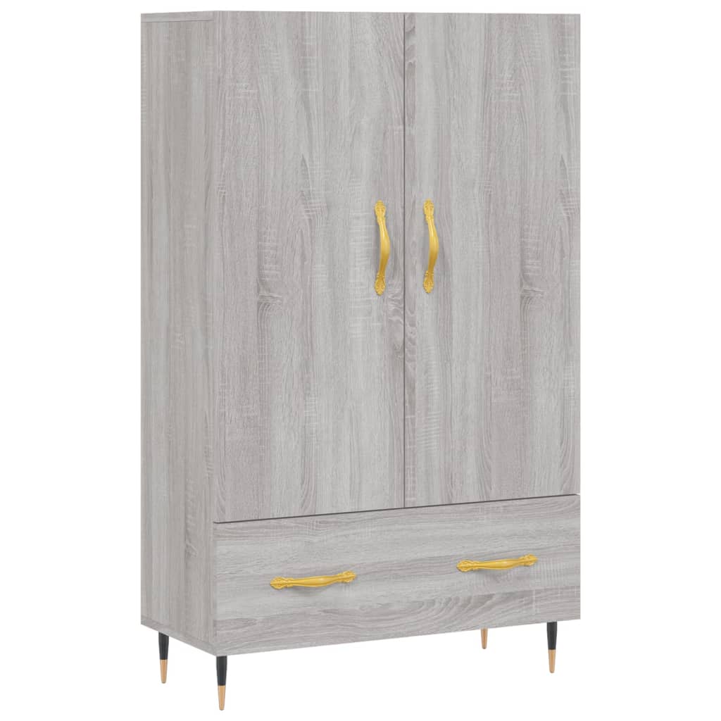Skříň Highboard Šedá Sonoma 69,5 X 31 X 115 Cm Kompozitní Dřevo