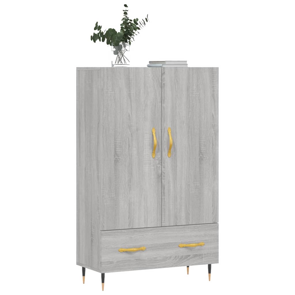 Skříň Highboard Šedá Sonoma 69,5 X 31 X 115 Cm Kompozitní Dřevo