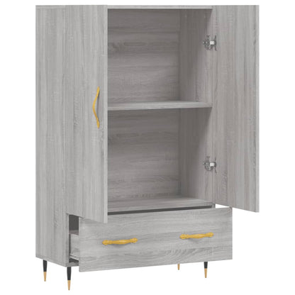 Skříň Highboard Šedá Sonoma 69,5 X 31 X 115 Cm Kompozitní Dřevo