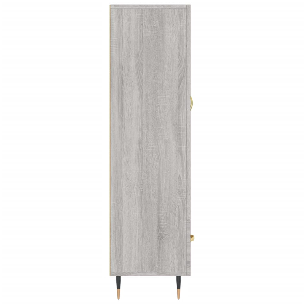 Skříň Highboard Šedá Sonoma 69,5 X 31 X 115 Cm Kompozitní Dřevo