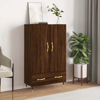 Skříň Highboard Šedá Sonoma 69,5 X 31 X 115 Cm Kompozitní Dřevo