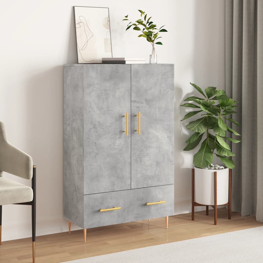 Skříň Highboard 69,5 X 31 X 115 Cm Kompozitní Dřevo