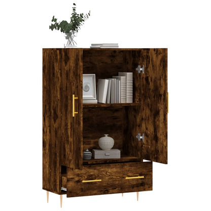 Skříň Highboard 69,5 X 31 X 115 Cm Kompozitní Dřevo