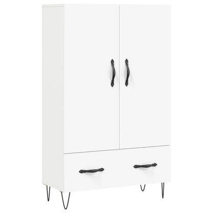 Skříň Highboard Bílá 69,5 X 31 X 115 Cm Kompozitní Dřevo
