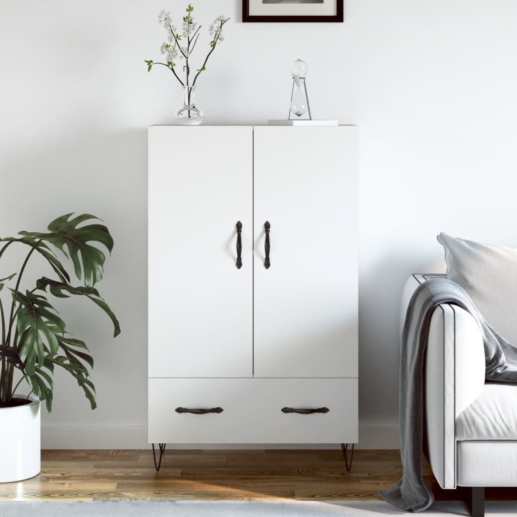 Skříň Highboard Betonově Šedá 69,5X31X115 Cm Kompozitní Dřevo