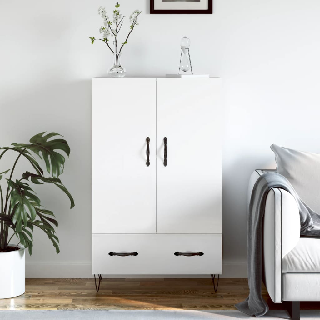 Skříň Highboard Betonově Šedá 69,5X31X115 Cm Kompozitní Dřevo
