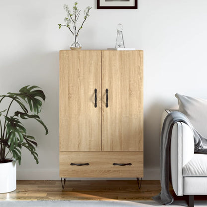 Skříň Highboard Betonově Šedá 69,5X31X115 Cm Kompozitní Dřevo