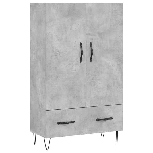Skříň Highboard Betonově Šedá 69,5X31X115 Cm Kompozitní Dřevo