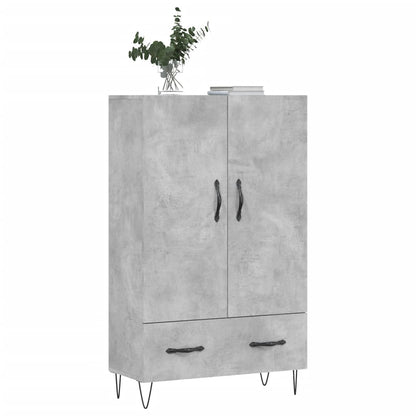 Skříň Highboard Betonově Šedá 69,5X31X115 Cm Kompozitní Dřevo