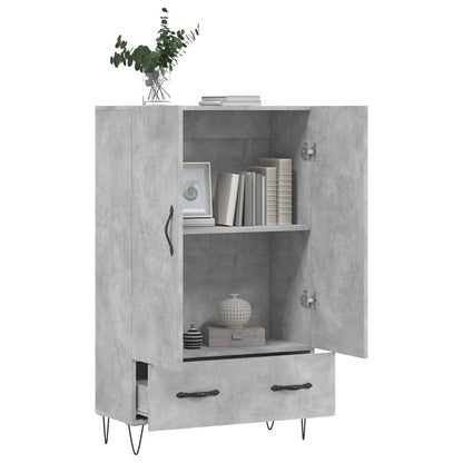 Skříň Highboard Betonově Šedá 69,5X31X115 Cm Kompozitní Dřevo