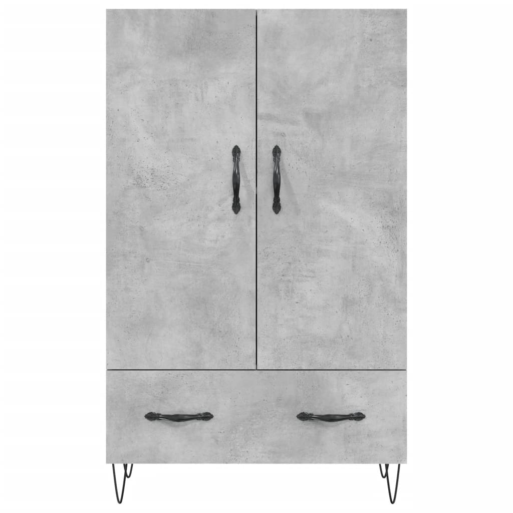 Skříň Highboard Betonově Šedá 69,5X31X115 Cm Kompozitní Dřevo