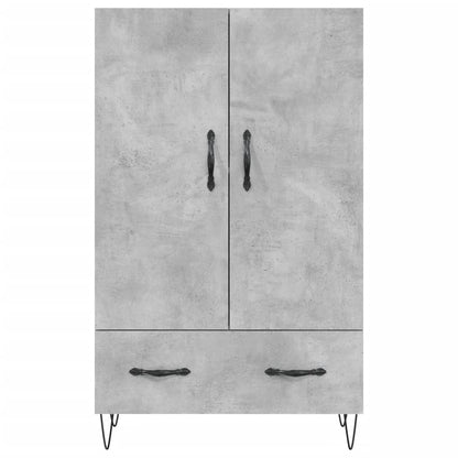 Skříň Highboard Betonově Šedá 69,5X31X115 Cm Kompozitní Dřevo
