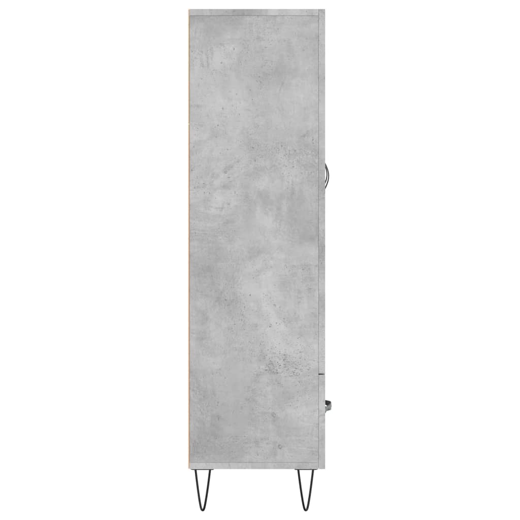 Skříň Highboard Betonově Šedá 69,5X31X115 Cm Kompozitní Dřevo