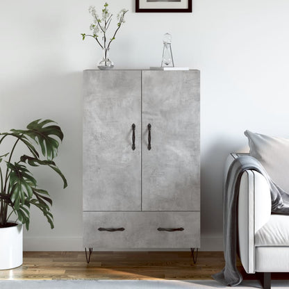 Skříň Highboard Betonově Šedá 69,5X31X115 Cm Kompozitní Dřevo