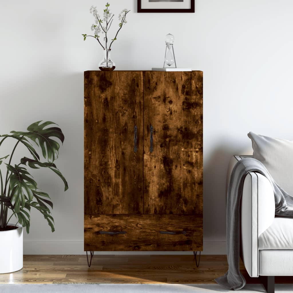 Skříň Highboard Betonově Šedá 69,5X31X115 Cm Kompozitní Dřevo