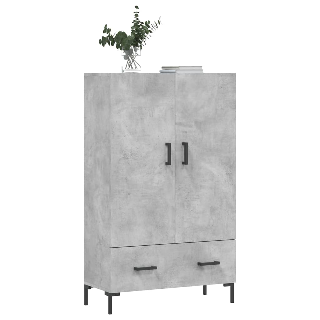 Skříň Highboard Betonově Šedá 69,5X31X115 Cm Kompozitní Dřevo