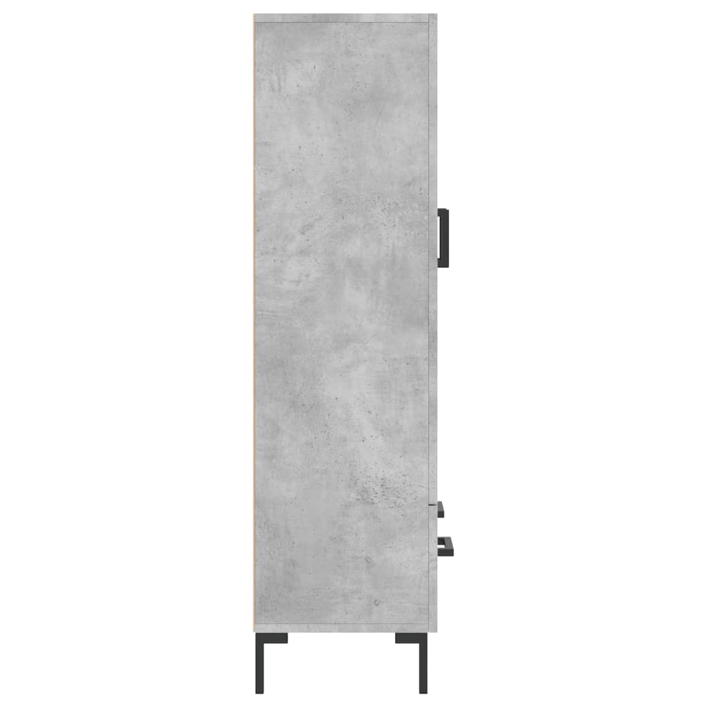 Skříň Highboard Betonově Šedá 69,5X31X115 Cm Kompozitní Dřevo
