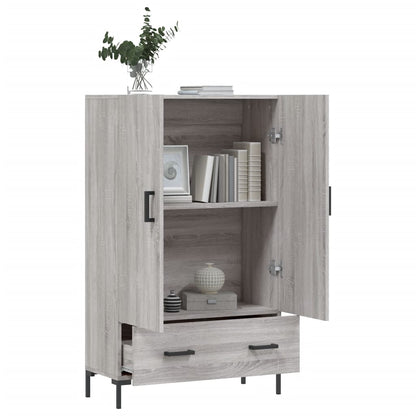 Skříň Highboard Šedá Sonoma 69,5 X 31 X 115 Cm Kompozitní Dřevo