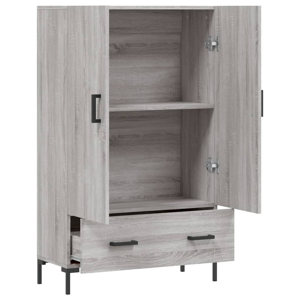 Skříň Highboard Šedá Sonoma 69,5 X 31 X 115 Cm Kompozitní Dřevo
