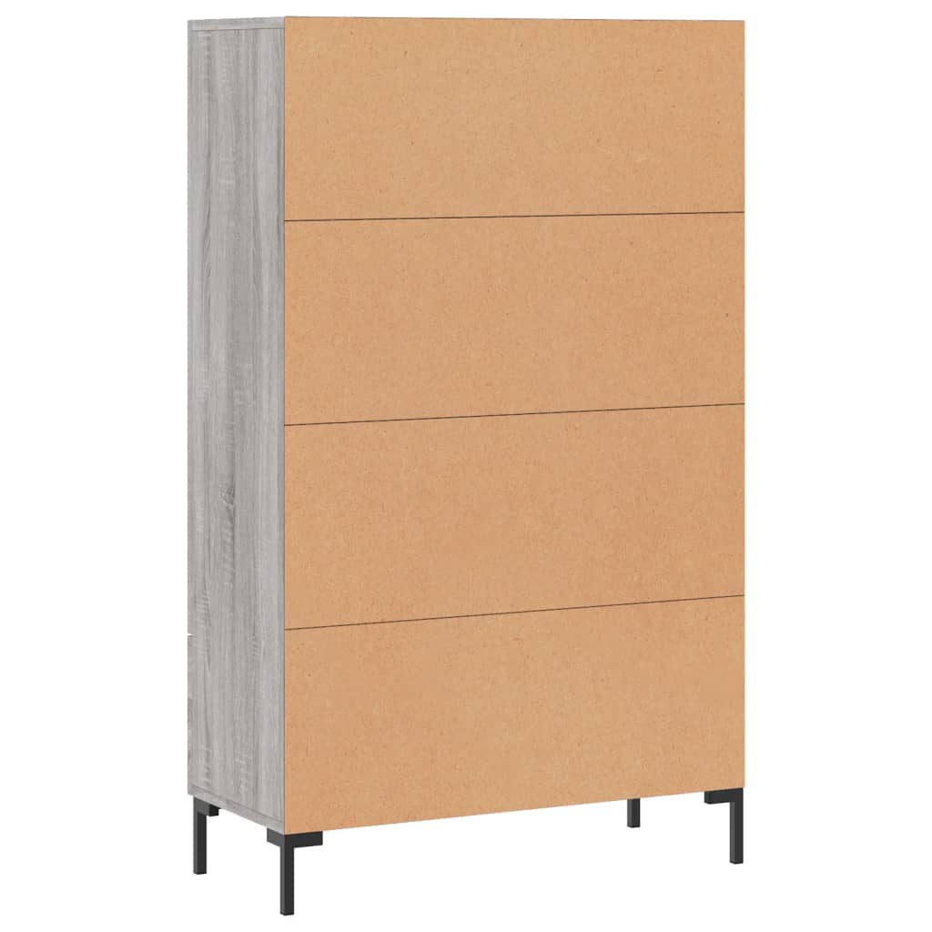 Skříň Highboard Šedá Sonoma 69,5 X 31 X 115 Cm Kompozitní Dřevo