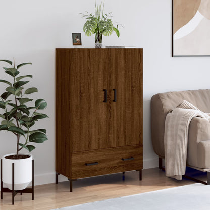 Skříň Highboard Šedá Sonoma 69,5 X 31 X 115 Cm Kompozitní Dřevo