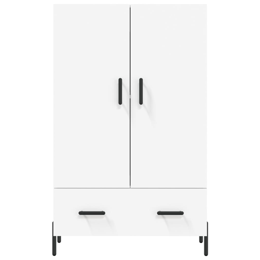 Skříň Highboard Bílá 69,5 X 31 X 115 Cm Kompozitní Dřevo