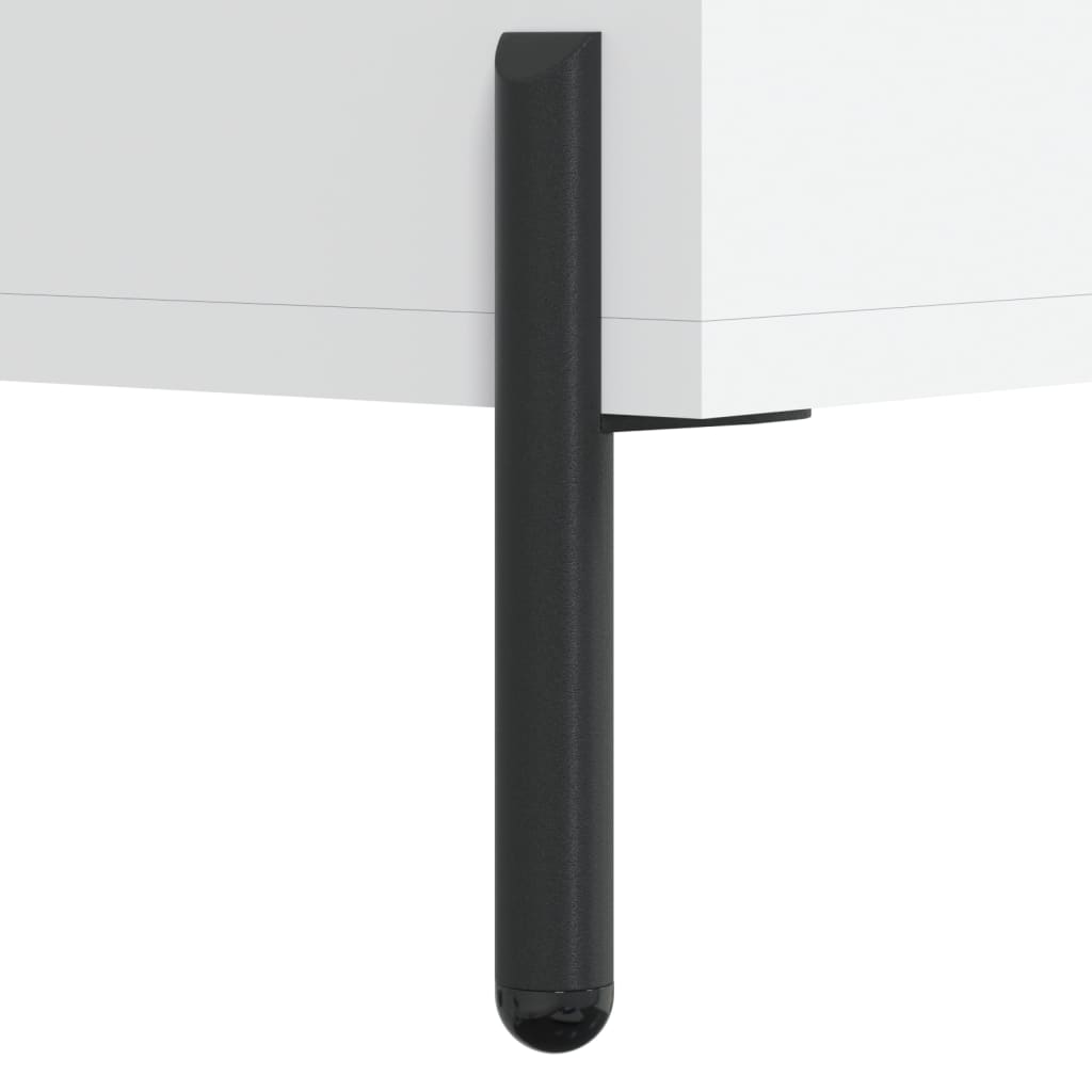 Skříň Highboard Bílá 69,5 X 31 X 115 Cm Kompozitní Dřevo