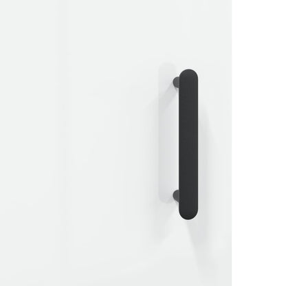 Skříň Highboard Lesklá Bílá 69,5 X 31 X 115 Cm Kompozitní Dřevo