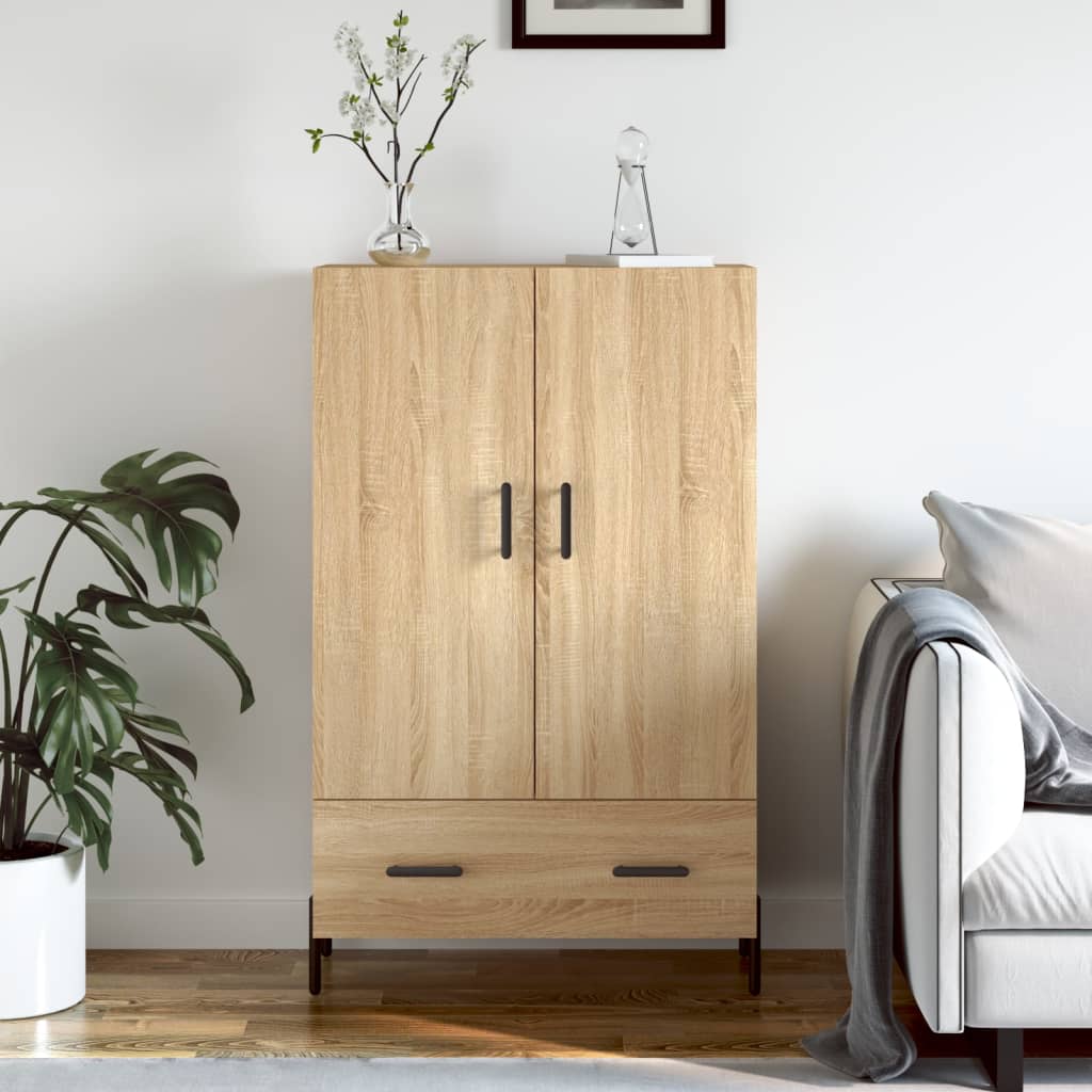 Skříň Highboard 69,5 X 31 X 115 Cm Kompozitní Dřevo