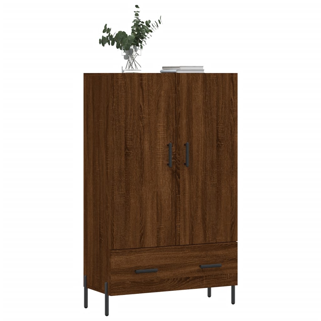 Skříň Highboard 69,5 X 31 X 115 Cm Kompozitní Dřevo
