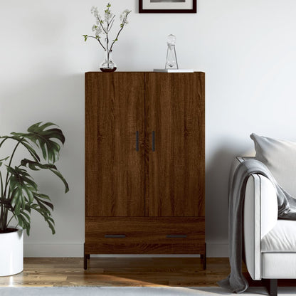 Skříň Highboard 69,5 X 31 X 115 Cm Kompozitní Dřevo