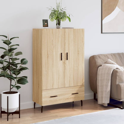 Skříň Highboard Šedá Sonoma 69,5 X 31 X 115 Cm Kompozitní Dřevo