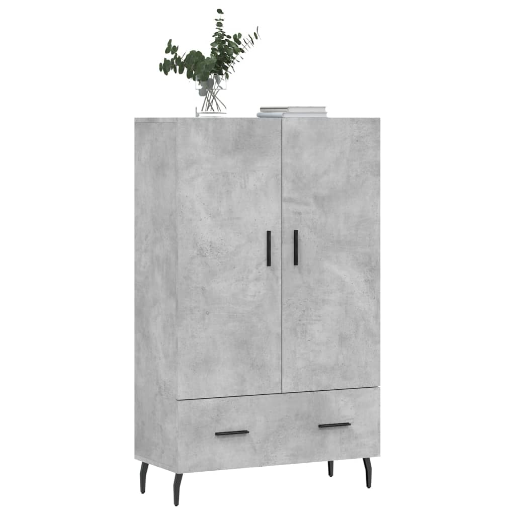 Skříň Highboard Betonově Šedá 69,5X31X115 Cm Kompozitní Dřevo