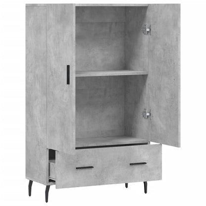 Skříň Highboard Betonově Šedá 69,5X31X115 Cm Kompozitní Dřevo