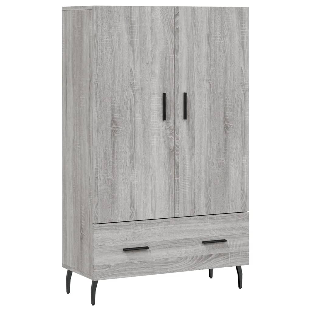 Skříň Highboard Šedá Sonoma 69,5 X 31 X 115 Cm Kompozitní Dřevo