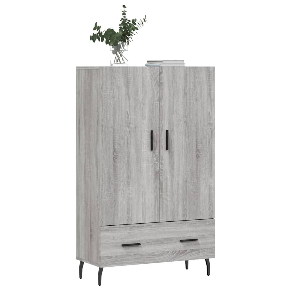 Skříň Highboard Šedá Sonoma 69,5 X 31 X 115 Cm Kompozitní Dřevo