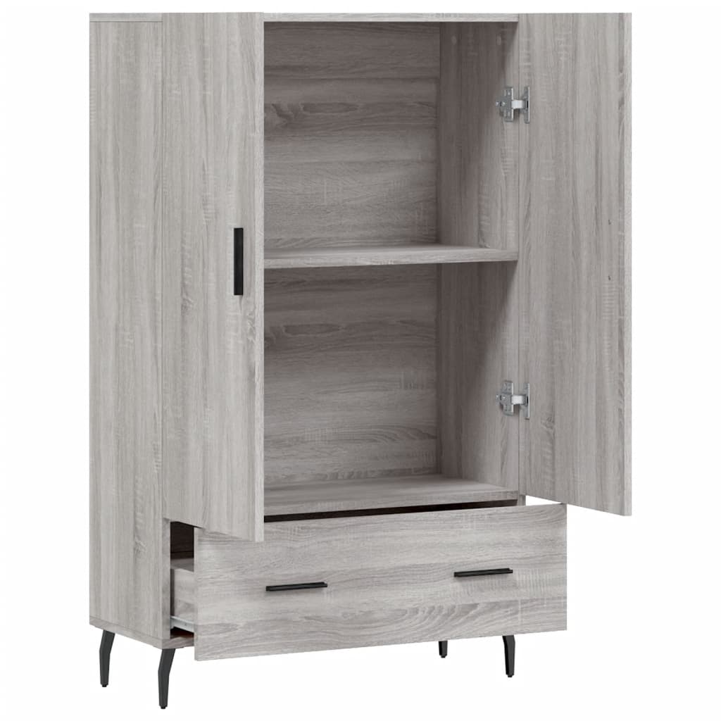 Skříň Highboard Šedá Sonoma 69,5 X 31 X 115 Cm Kompozitní Dřevo