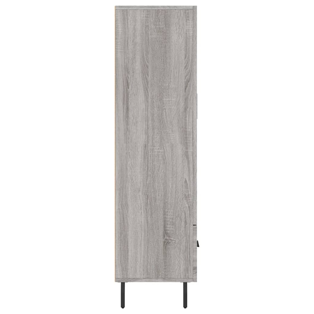 Skříň Highboard Šedá Sonoma 69,5 X 31 X 115 Cm Kompozitní Dřevo