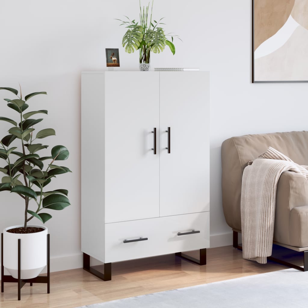 Skříň Highboard Betonově Šedá 69,5X31X115 Cm Kompozitní Dřevo